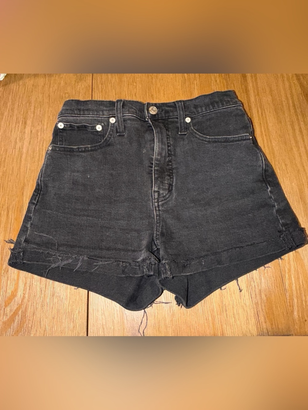 Madewell Black High-Rise black shorts